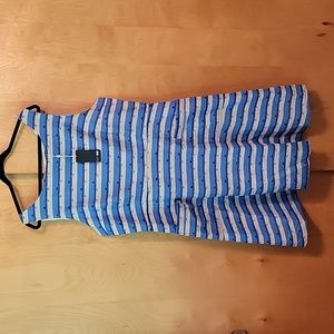 Pretty Vacant Striped Boat Nautical Sleeveless Dress